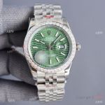 Swiss Quality Copy Rolex Datejust 41mm Watch Diamond Bezel Motif Dial Citizen 8215 Movement